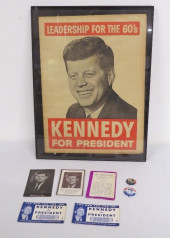 JFK MEMORABILIA, PINBACKS, MAS