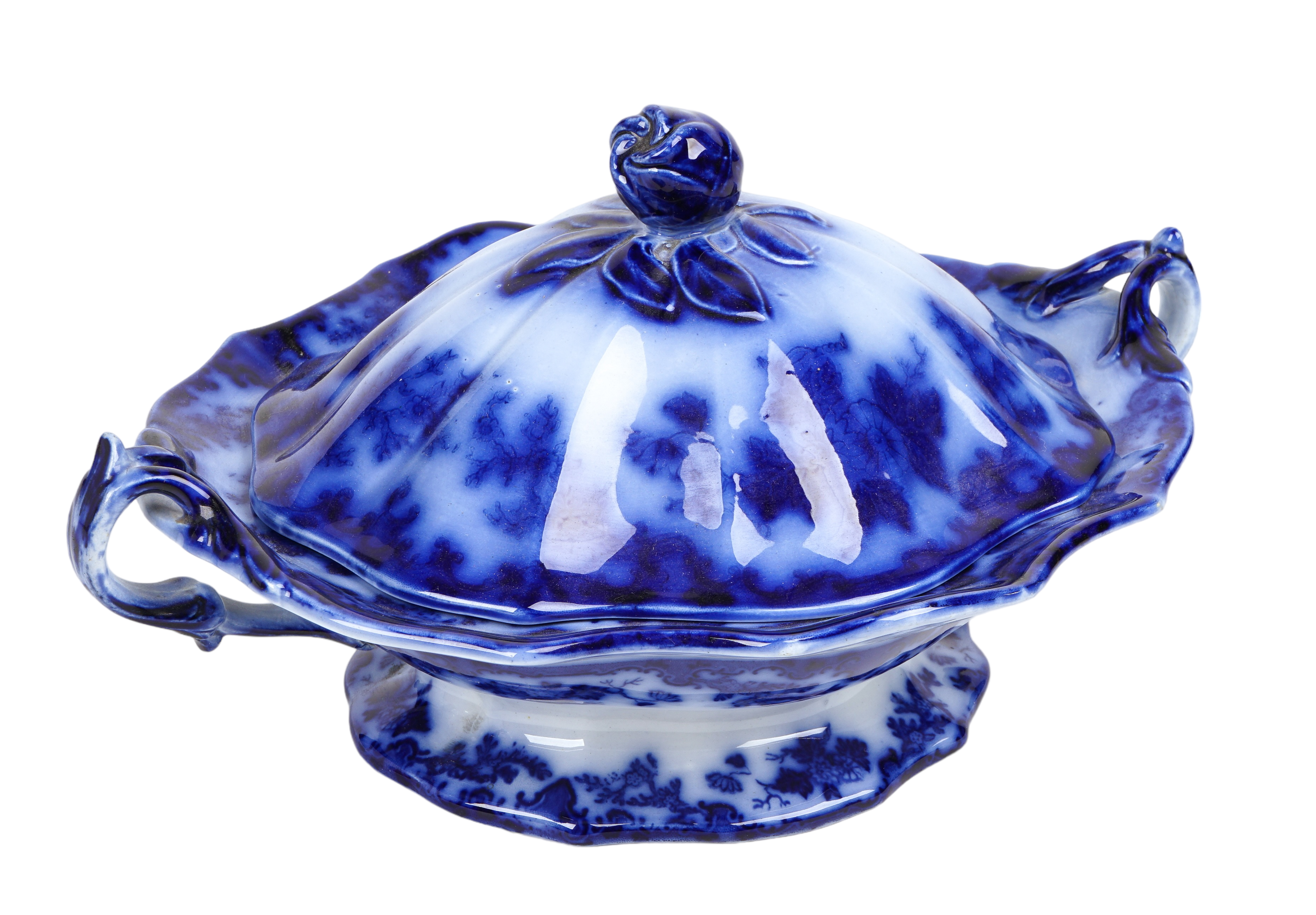 J&G Alcock flow blue ironstone