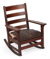 J.G. STICKLEY ROCKING ARMCHAIR