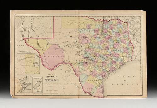 J.H. COLTON (1800-1893) A MAP, "NEW