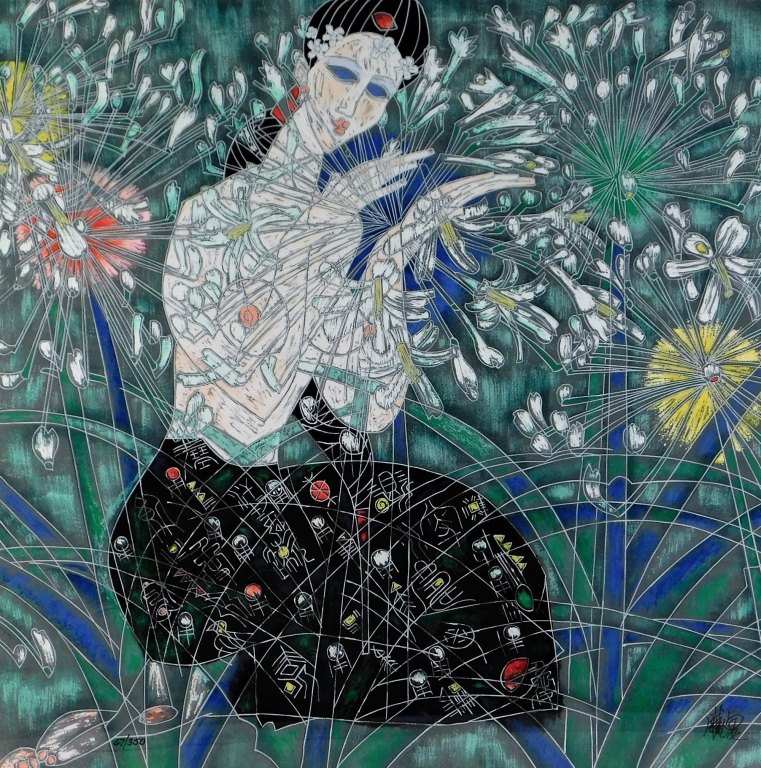 JIANG TIEFENG ABSTRACT NUDE WOMAN