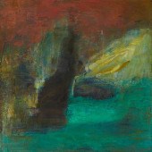 JIL EVANS ABSTRACT OIL ON CANV