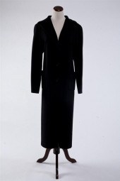 JIL SANDER BLACK CASHMERE COAT