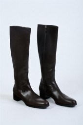 JIL SANDER CHOCOLATE BROWN LEA