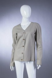 JIL SANDER TAUPE LEATHER JACKE