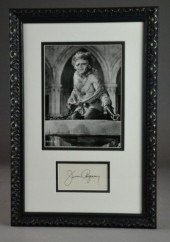 JIM CAGNEY AUTOGAPHB&W photo o