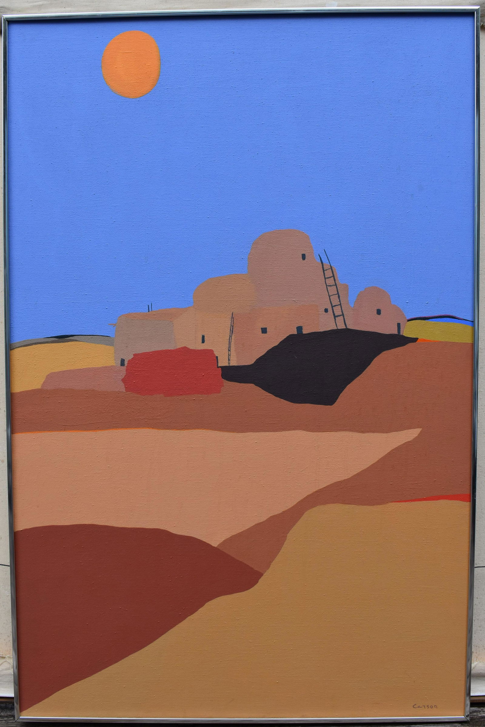 JIM CARSON, “ADOBE”oil on canvas,