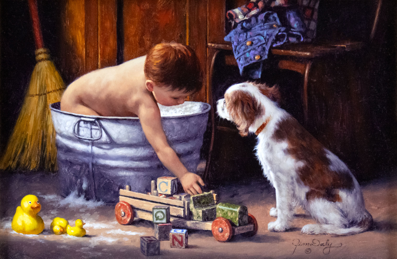 JIM DALY (1940-), WATCHFUL EYES