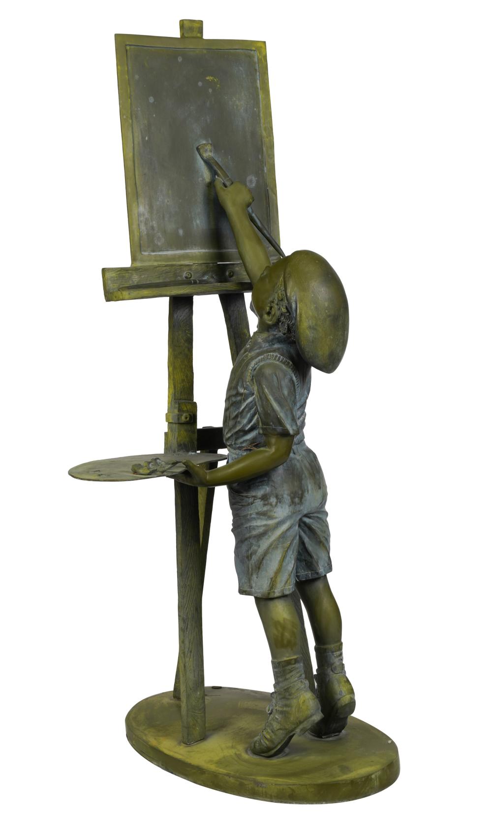 JIM DAVIDSON, B. 1962, BOY PAINTING