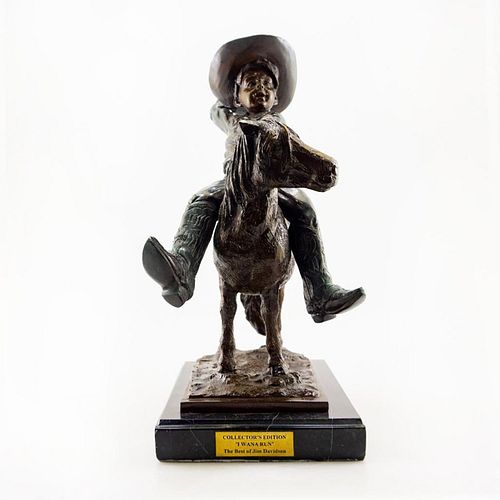 JIM DAVIDSON SIGNED BRONZE CHILD