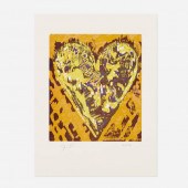 Jim Dine b.1935. Heart for Fil