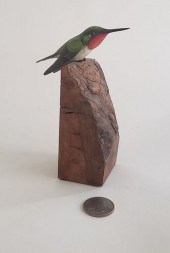JIM HAZELEY HAND CARVED AND PA