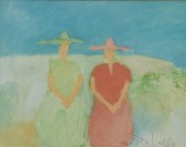 JIM N. HILL (B.1942) TWO WOMEN