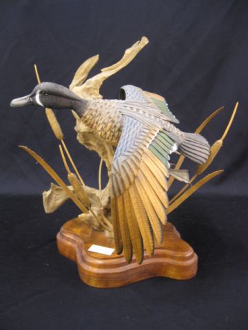 Jim Owens Wood Carving duck in