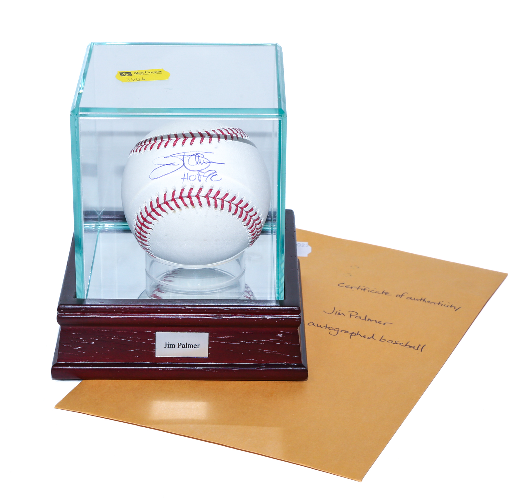 JIM PALMER SIGNED BASEBALL With