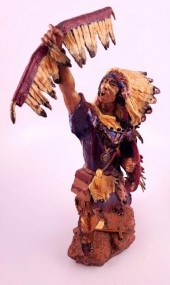 JIM PONTER PAINTED PEWTER "BLA