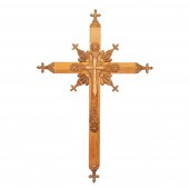JIM ROYBAL, CRUCIFIX WITH CARV