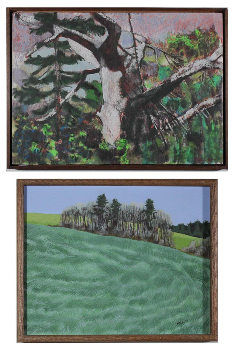 JIM SHULL TWO OIL PAINTINGSJIM