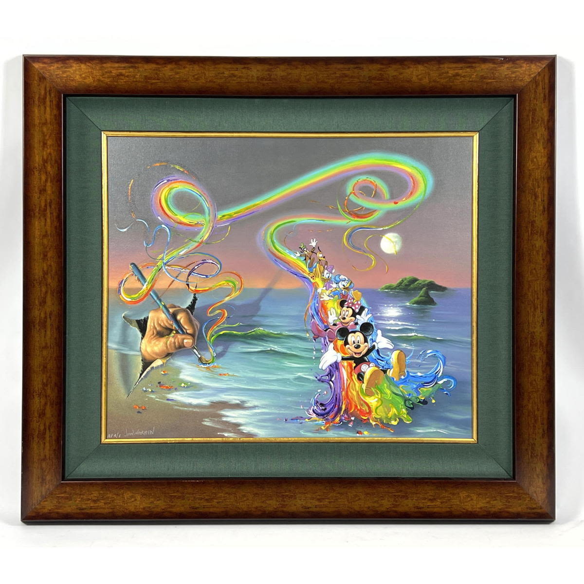 Jim Warren AP 4/5 framed limited