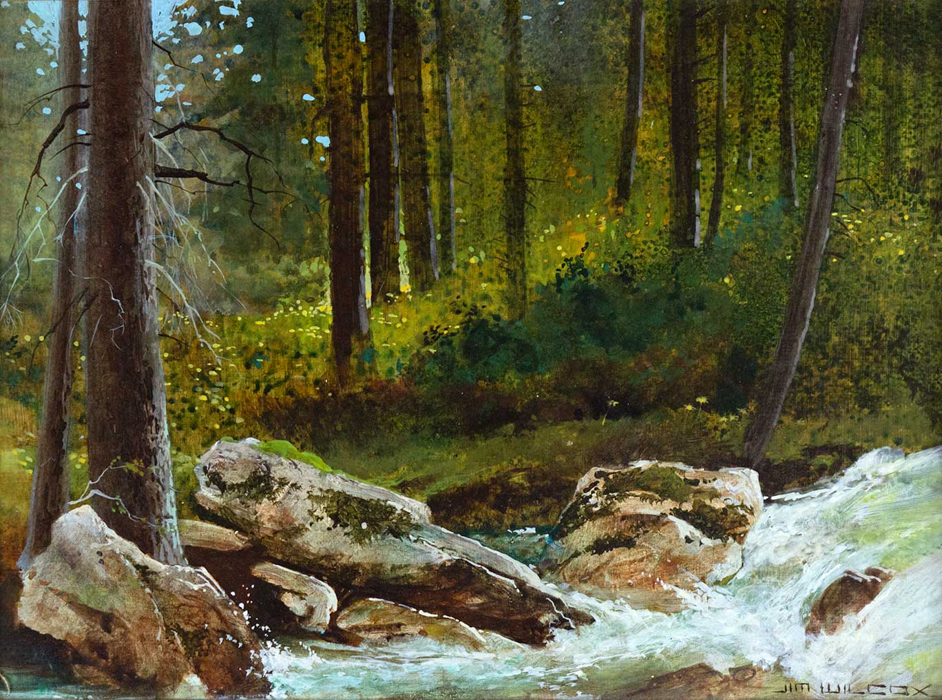 JIM WILCOX (1941- ), BELOW HIDDEN