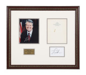 JIMMY CARTER SIGNED PHOTO AND