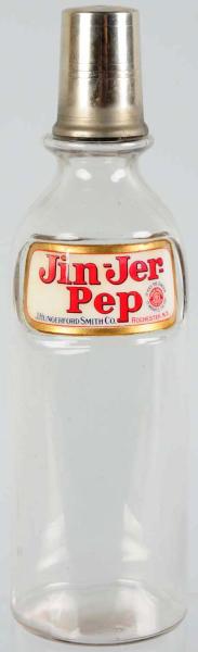 Jin-Jer Pep Label under Glass Syrup