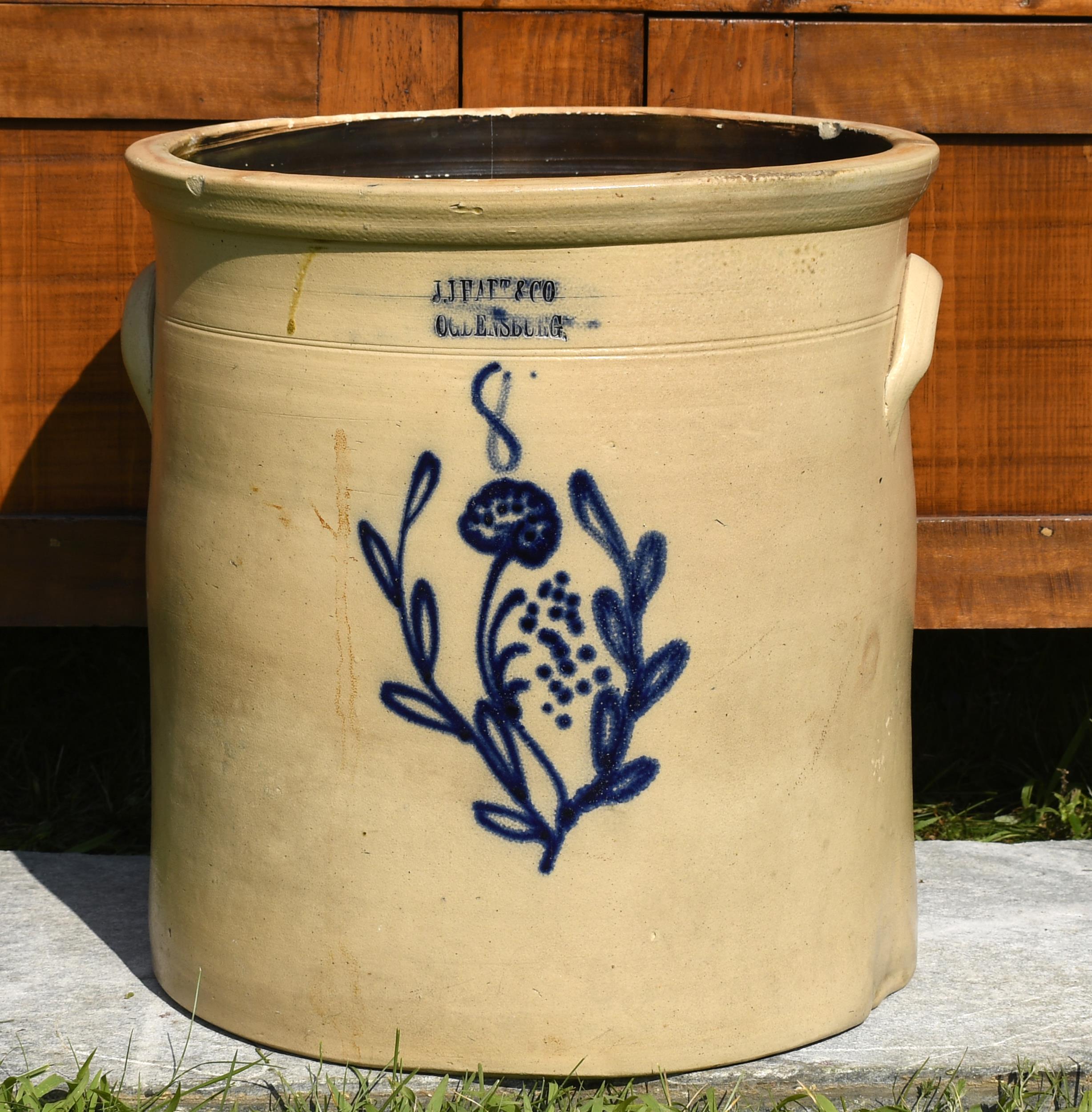 J.J. HART OGDENSBURG EIGHT GALLON