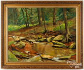 J.K. FITZKEE, OIL ON BOARD LAN