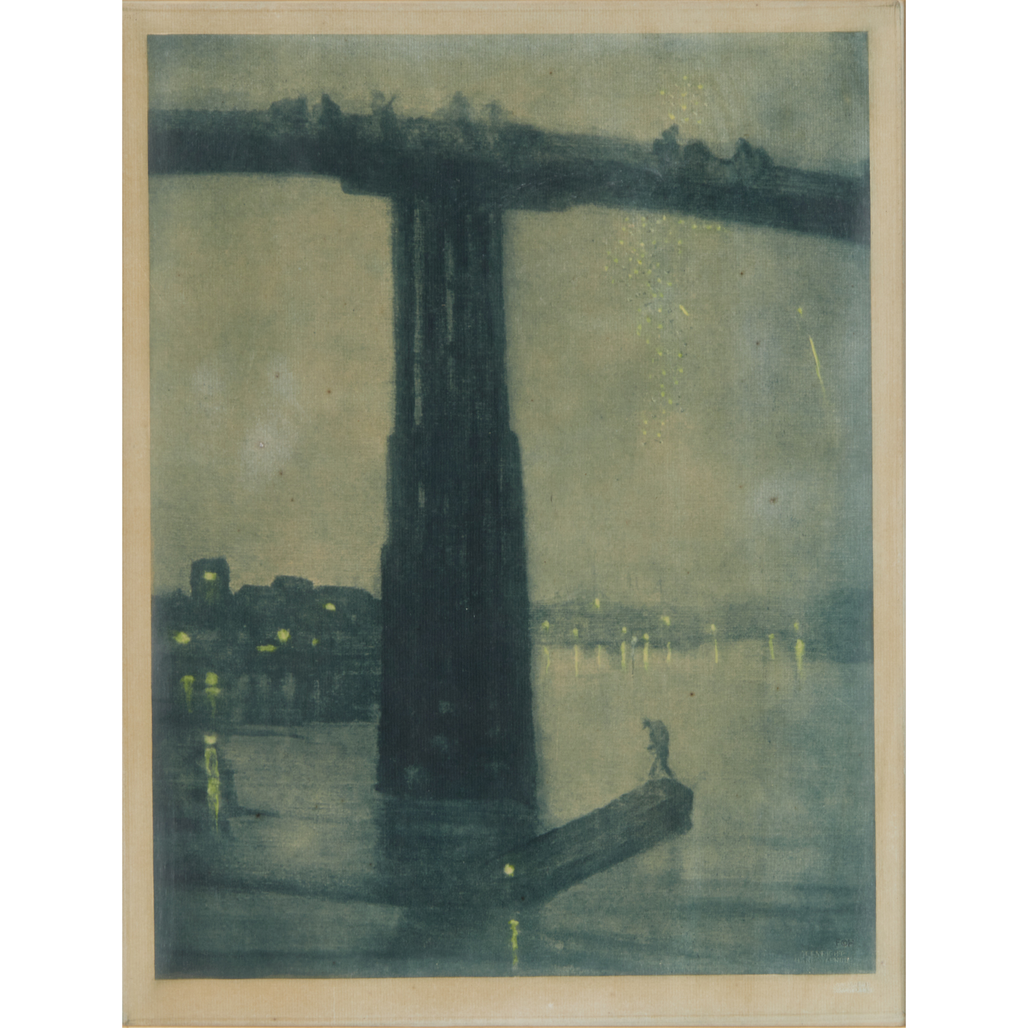 J.M. WHISTLER, COLOR LITHOGRAPH, C.