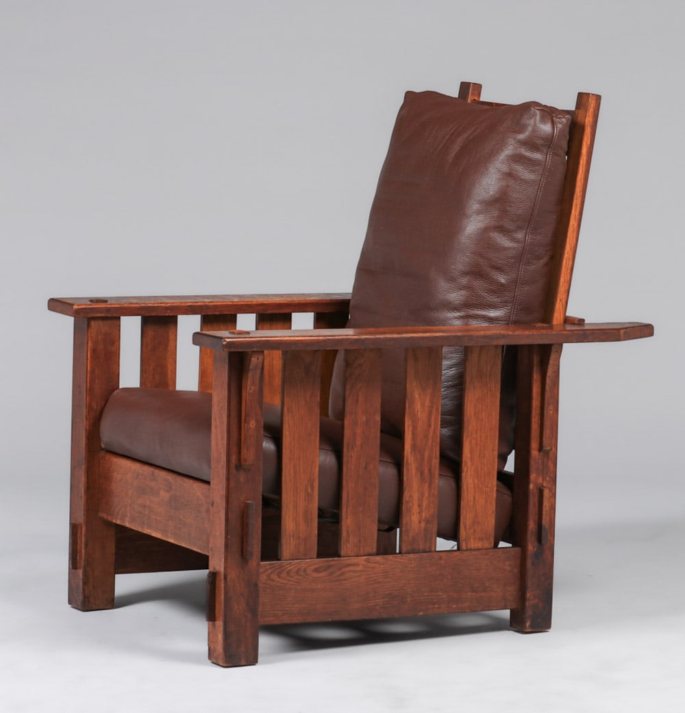 J.M. YOUNG SLATTED MORRIS CHAIR