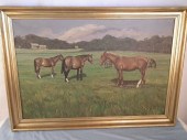 JO MADSEN HORSES PAINTINGLarge