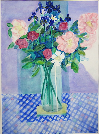 JO SCHWAGER WATERCOLOR ON PAPER