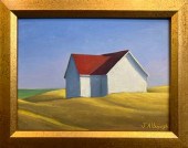 JOAN ALBAUGH OIL ON ARTIST BOA