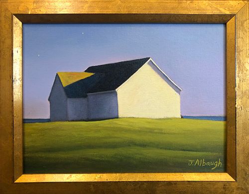 JOAN ALBAUGH OIL ON ARTIST BOARD