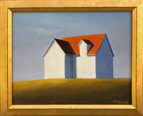 JOAN ALBAUGH OIL ON BOARD "THE