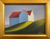 JOAN ALBAUGH OIL ON CANVAS BOA