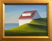 JOAN ALBAUGH OIL ON CANVAS BOA