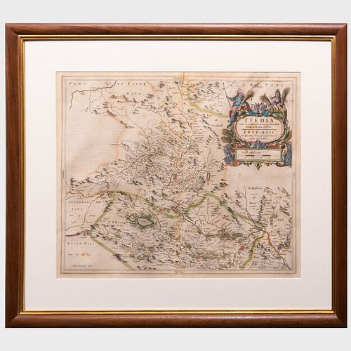 JOAN BLAEU (1599-1673): TEVIOTIA