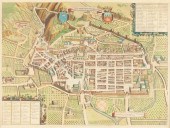 Joan Blaeu Map of Gubbio Italy