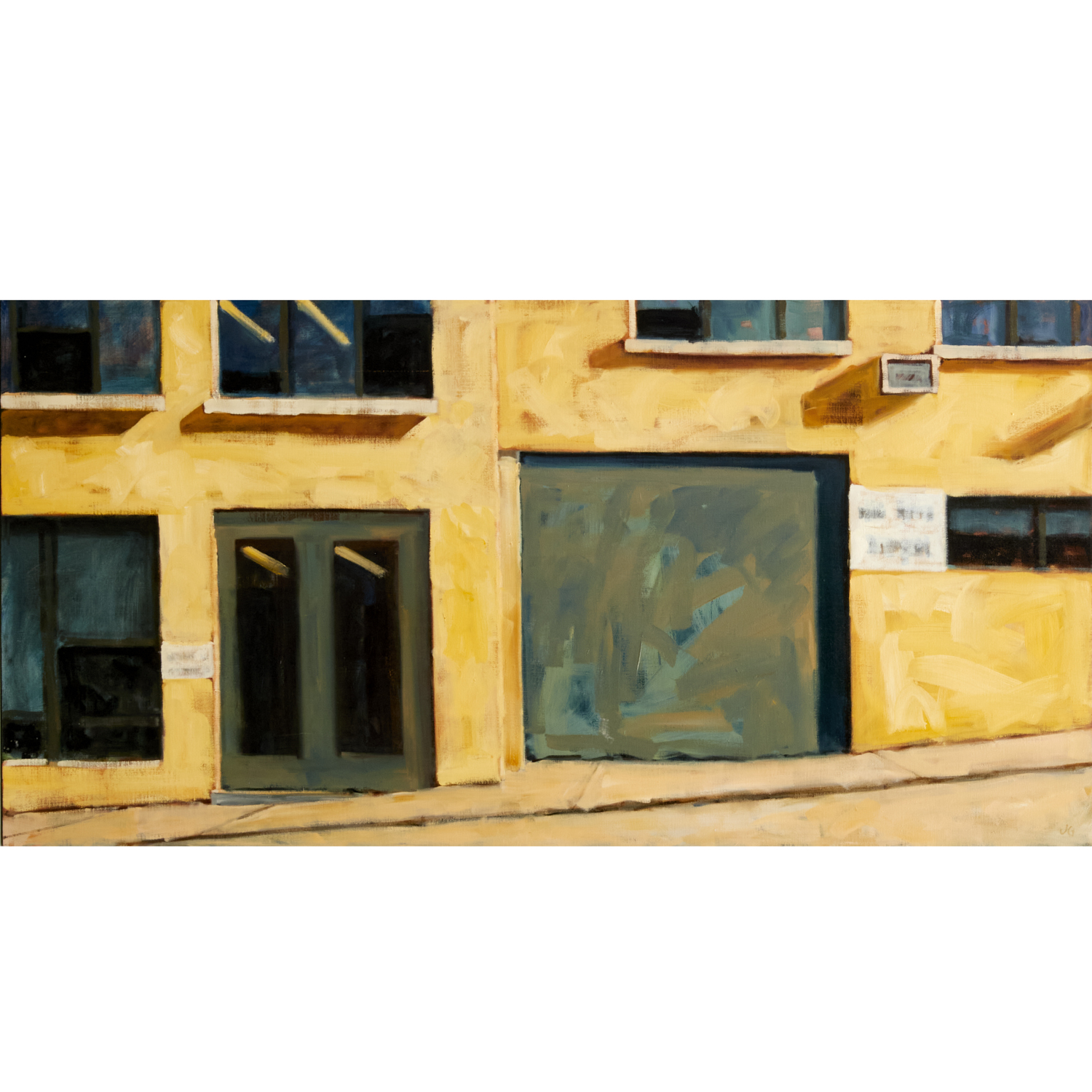 JOAN GRISWOLD, LARGE OIL ON