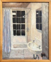 JOAN GRISWOLD OIL ON LINEN "TH