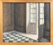 JOAN GRISWOLD OIL ON LINEN "A