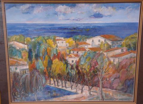 Joan May, o/c, view of