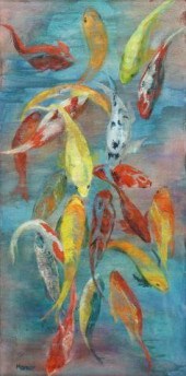JOAN MERCER (TX, 20TH C.) KOI