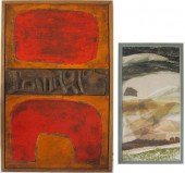 JOAN METCALF TWO MIXED MEDIAS