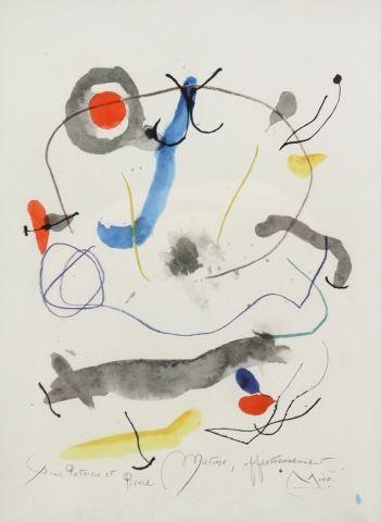 JOAN MIRO (1893-1983) 'QUELQUES