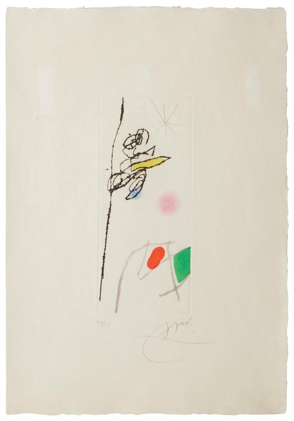 JOAN MIRO, (1893-1983, SPANISH),