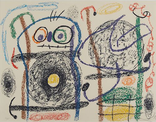 JOAN MIRO ALBUM 21 PLATE 15 COLOR