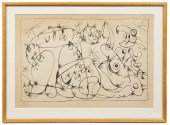 JOAN MIRO 'CATS' BLACK LITHOGR
