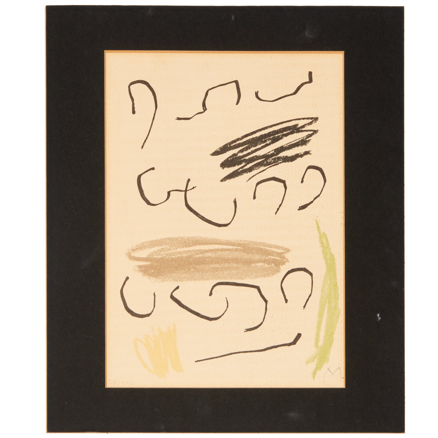 JOAN MIRO, COLOR LITHOGRAPH, 1964